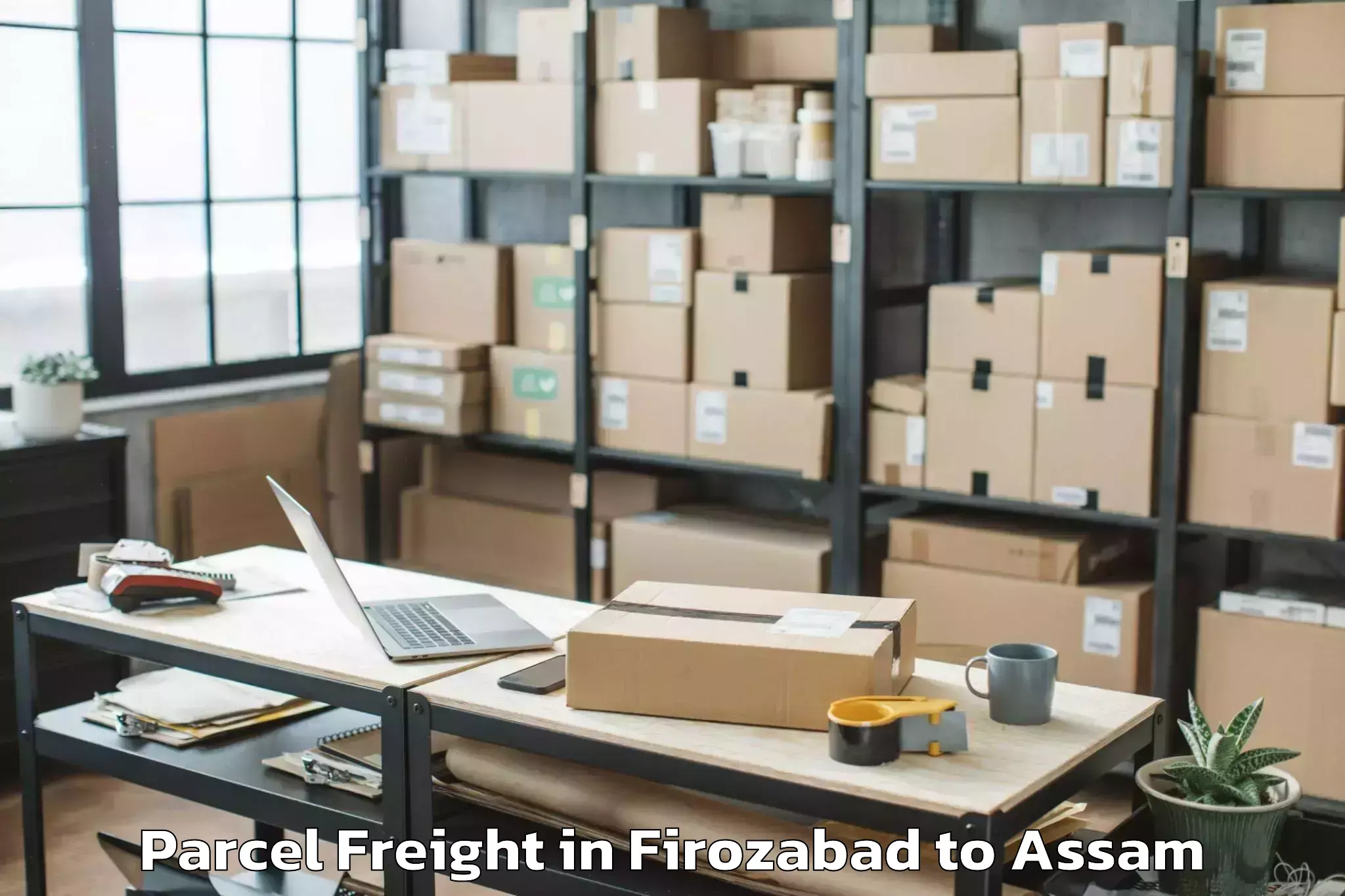 Easy Firozabad to Sonabarighat Parcel Freight Booking